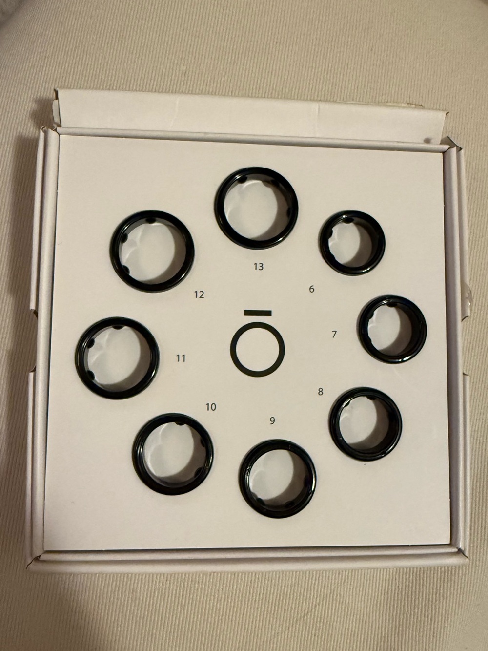 Oura ring sizing packet
